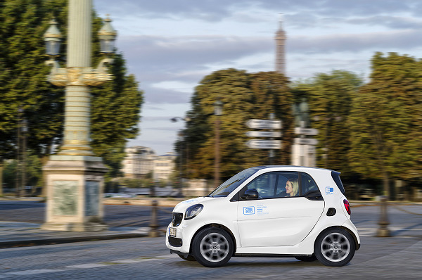 Car2Go launches 400 strong electric car fleet in Paris