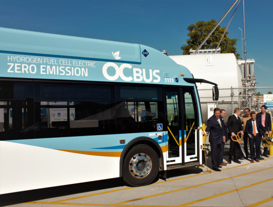 Orange County unveils 10 new fuel-cell-electric buses along with debut of US’ largest public transport hydrogen fueling station