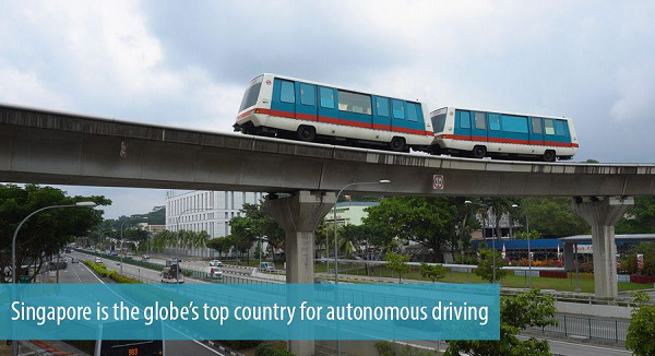 Singapore is the globe's top country for autonomous driving