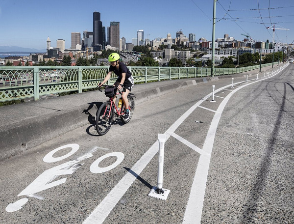 As people took up cycling during pandemic, Seattle went on a bike-lane-building binge